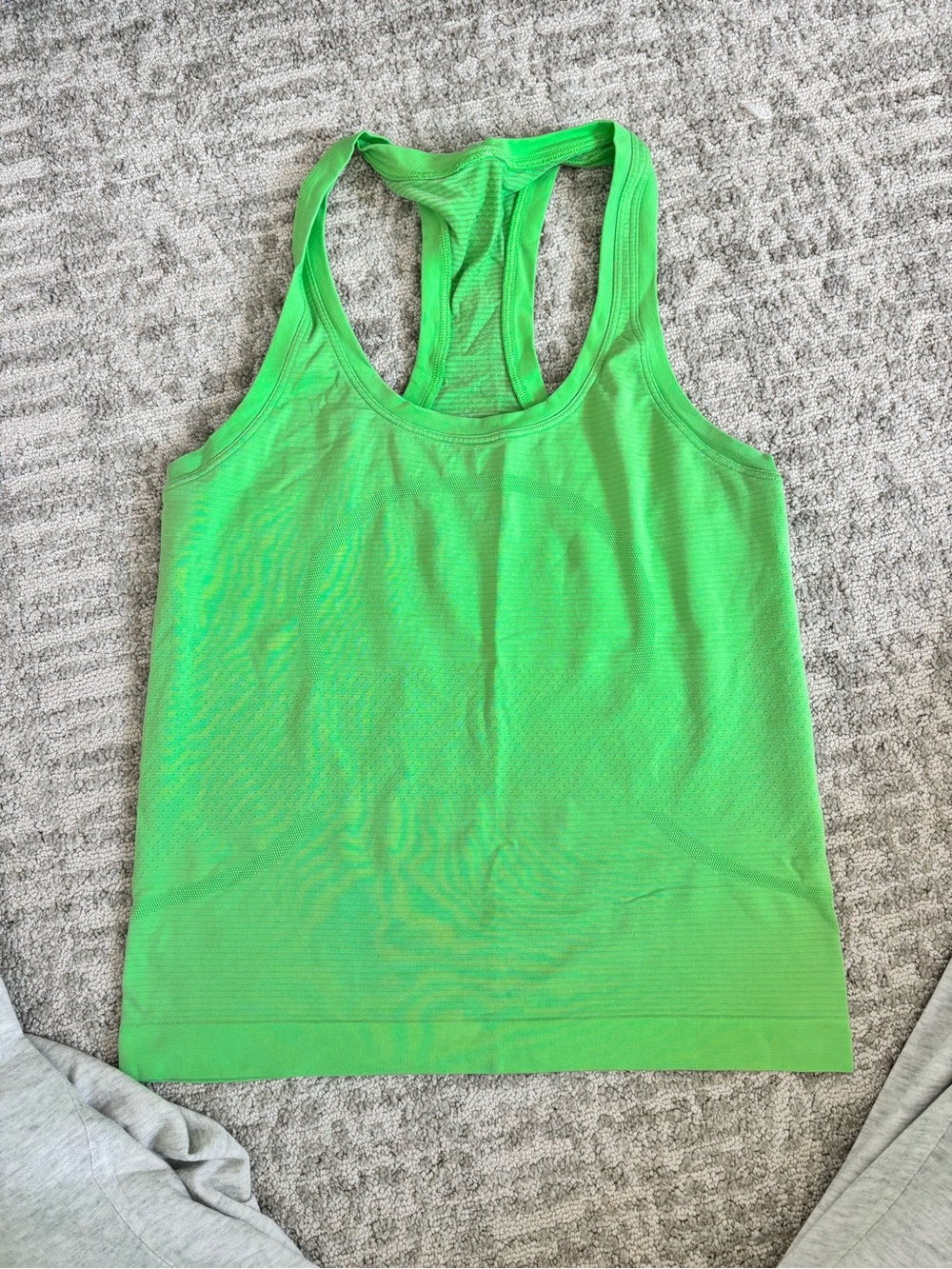 lululemon athletica Neon Green Racerback Tank